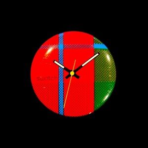 Vintage 80’s Swatch Watch Pinback Button